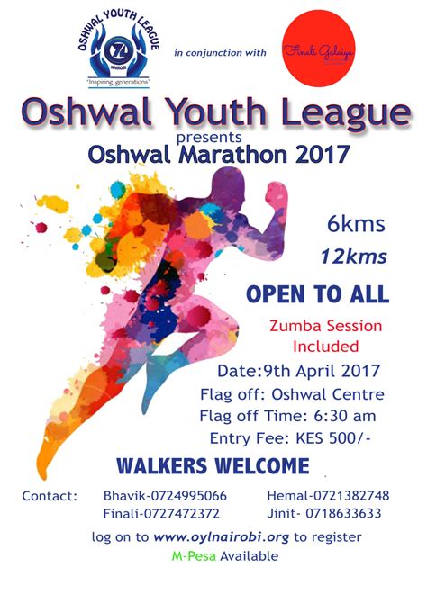 Oyl Marathon Oshwal Youth League Nairobi