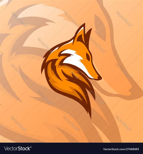 Fox Esports Mascot Logo Royalty Free Vector Image