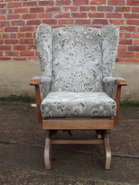 Shop upholstered rocking chairs at chairish, the design lover's marketplace for the best vintage and used furniture, decor and art. Wing Back Upholstered Rocking Chair Cosy Fireside C712 | eBay