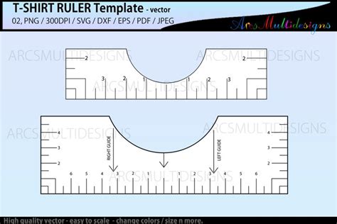 T-Shirt Alignment ruler svg / Shirt Ruler Printable (1181640
