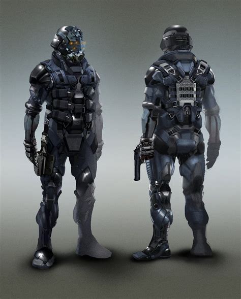 Cyber Police By I Guyjin I Futuristic Armour Sci Fi Concept Art