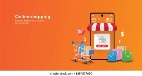 Online Shopping Banner Images Stock Photos And Vectors Shutterstock