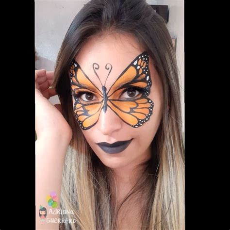 Butterfly Face Paint Butterfly Makeup Monarch Butterfly Butterfly