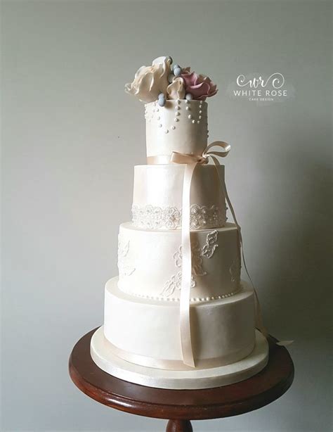 pearls and roses wedding cake a new design for white rose cake design wedding cakes in west