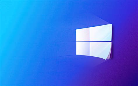 Download Wallpapers Windows 10 Paper Logo 4k Blue