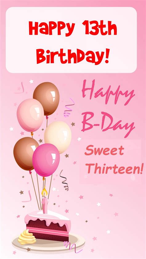 Free Printable 13 Year Old Birthday Cards Printable Templates Free