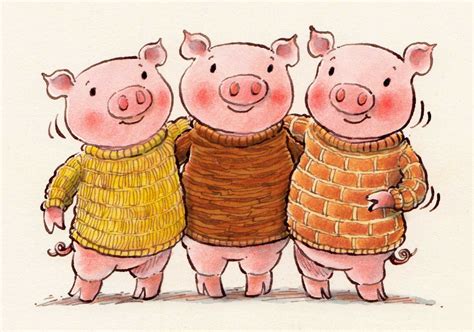 Marys Illustration Blog Three Little Pigs