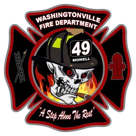 Washingtonville Fire Dept Station 49 Firefighter Decals Firefighter