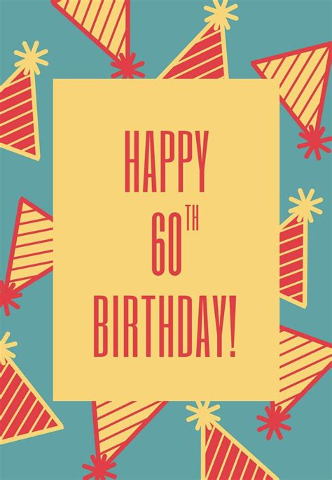 26 Fabulous 60th Birthday Cards Free And Printable — Printbirthdaycards