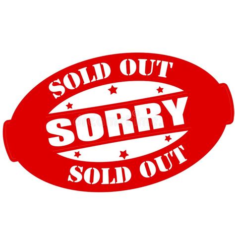 Sorry Sold Out Stock Illustration Illustration Of Grunge 108947981