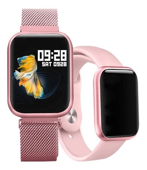 reloj inteligente p80 pink para mujer manilla adicional 189 900 en mercado libre