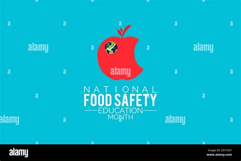 National Food Safety Education Month Banner Poster Card Background
