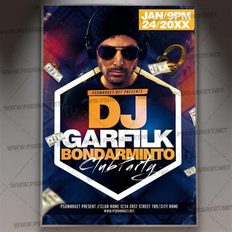 Dj Event Party Flyer Psd Template Dj Party Party Flyer Party Night