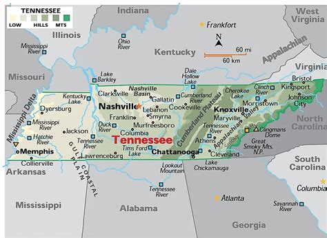 Map Of Tennessee Cities And Towns Printable City Maps Images And