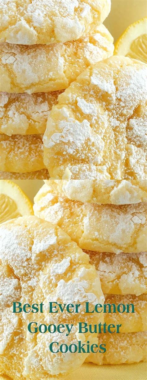 Start by preheating your oven to 350°. Best Ever Lemon Gooey Butter Cookies: | Lemon cookies recipes, Gooey butter cookies, Yummy cookies