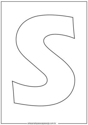 20 Moldes da letra S para imprimir em vários tamanhos e formatos