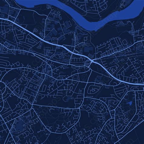 Gateshead Vector Map Dark Blue Aipdf Boundless Maps