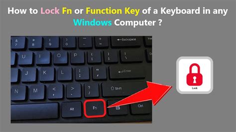 How To Lock Fn Or Function Key Of A Keyboard In Any Windows Computer Youtube