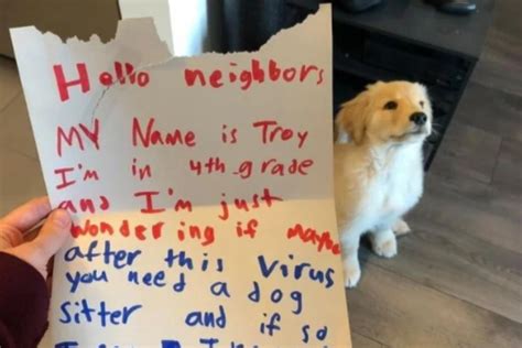 Dog Owner Is Touched When He Reads Letter From Young Neighbor
