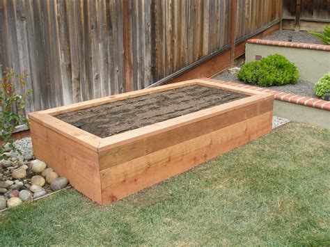 raised redwood planter box - Yelp