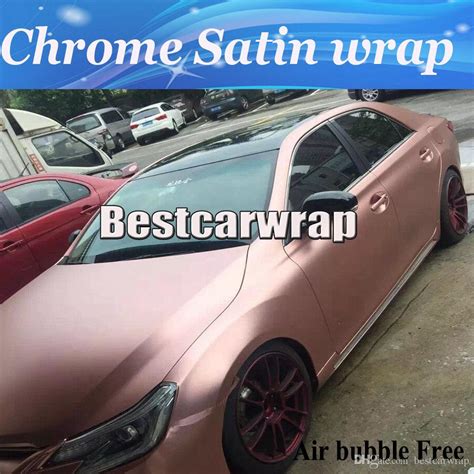 12x60 (1ftx5ft) matte metallic satin pearl copper rose gold vinyl wrap sticker sheet film diy decal car auto vehicle motorcycle air release bubble free self adhesive peel and stick free tool kit 3.2 out of 5 stars 8 2019 Top Quality Rose Gold Chrome Satin Car Wrap Vinyl ...