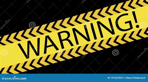 Warning Tape Yellow Police Caution Sign Danger Zone Notice Stripe