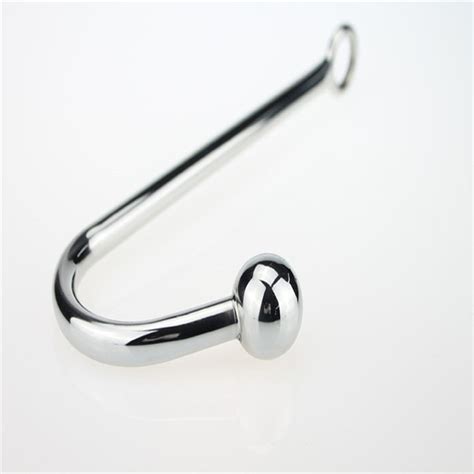 Stainless Steel 30250mm Anal Hook Metal Butt Plug With Ball Anal Plug