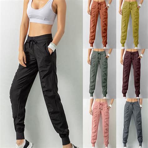 Cheap Fabric Drawstring Running Sport Joggers Women Quick Dry Athletic Gym Fitness Sweatpants
