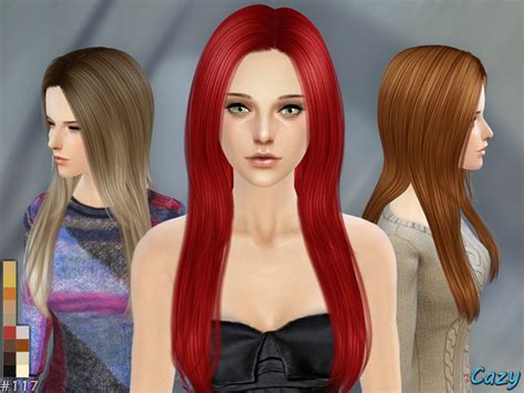 Sims 4 Hairs ~ The Sims Resource Over The Light Hairstyle By Cazy