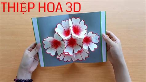 hướng dẫn cách tự làm thiệp hoa nổi 3d bằng giấy đơn giản and nhanh chóng diybigboom vn phát