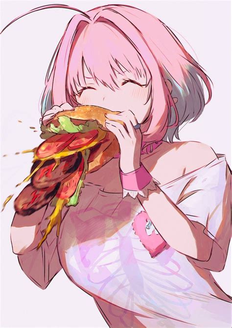 Share 74 Anime Girl Eating Burger In Cdgdbentre
