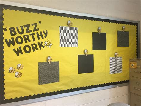 Buzz Worthy Work Bulletin Board To Display Student Work In The Middle
