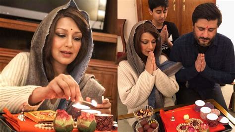 Sonali Bendre Celebrates An Unconventional Diwali In New York With Husband And Son See Pics