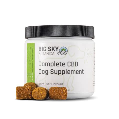 Complete Cbd Dog Supplement Thc Free Big Sky Botanicals