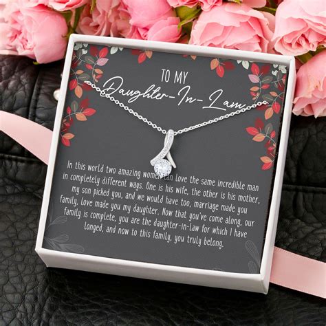 Daughter In Law T Necklace To My Daughter In Law With Box Message