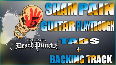 Five Finger Death Punch Sham Pain Guitar Cover Tabs Backing Track