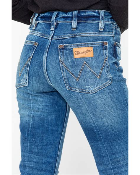 Wrangler Modern Womens High Rise Crop Jeans Vintage Wrangler Jeans