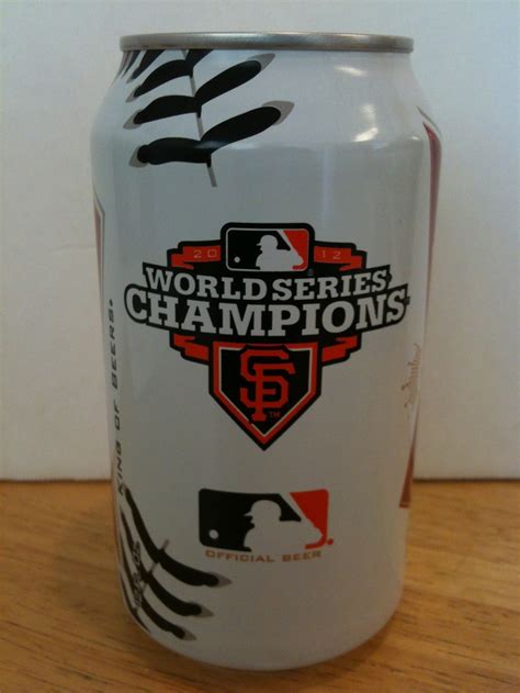 Limited Edition Budweiser 2012 World Series Championship San Francisco Giants Beer Advertising