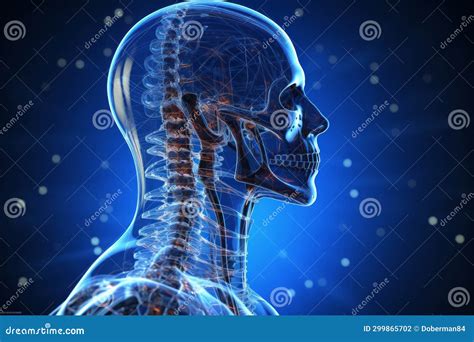 3d Close Up Illustration Of The Human Cervical Spine Human Vertebral