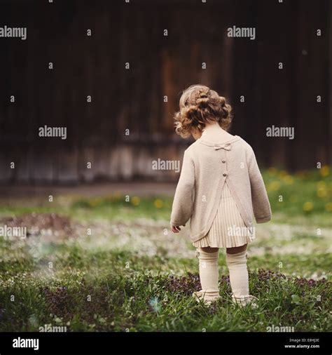 Little Lost Girl Stock Photo Alamy