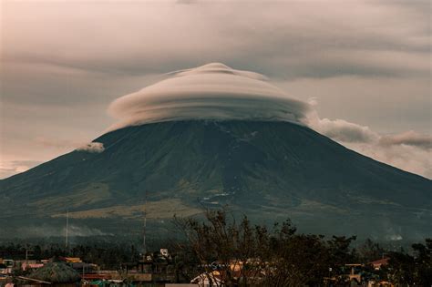 Philippines Volcano Covered With Thick Clouds Looks Like Ice Cream