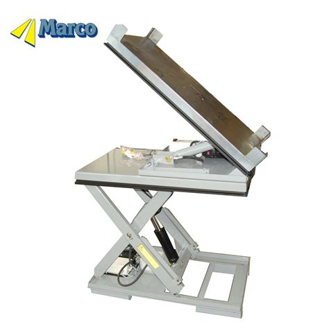 Marco Customsized 40 Degree Tilt Pallet Hydraulic Scissor Lift Table