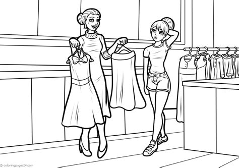Shopping 13 Coloring Pages 24