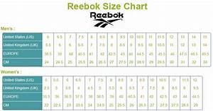 Reebok Size Chart Reebok Size Chart