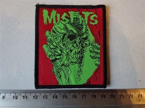 Misfits Green Logo Original Patches Riffs Merchandise