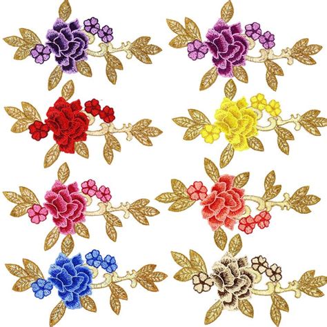 2313cm Ethnic Embrodered Flower Applique Diy Clothing Sewing