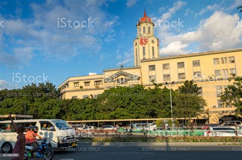 The Clock Tower Of The Manila City Hall In Manila Philippines Stock