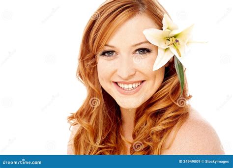 Beautiful Smiling Woman Portrait Stock Image Image Of Female Health 34949809