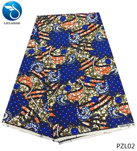 Liulanzhi Wax Fabrics African Ankara Wax Fabric With Lots Rhinestones African Fabric Wax Print