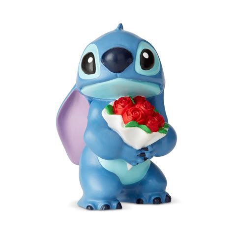 Disney Showcase Stitch with Flowers Mini Figurine: Fitzula's Gift Shop